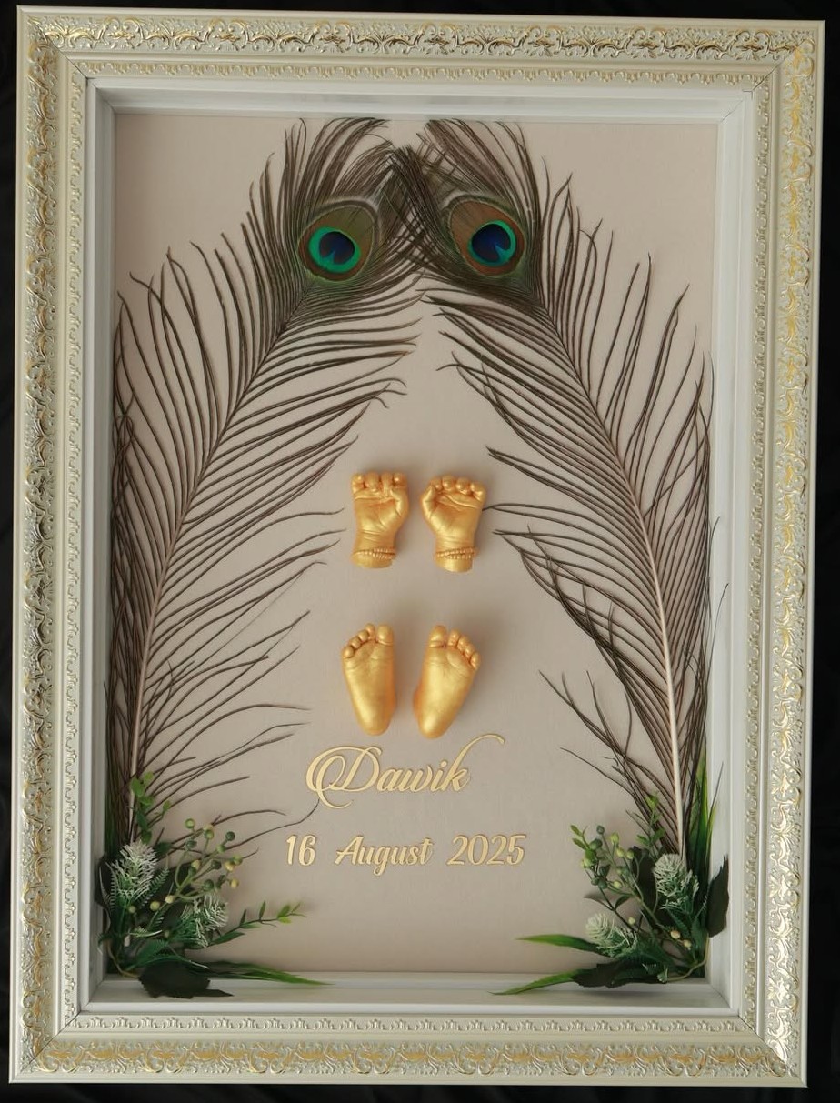 Little Krishna 3D hand cast, Shivamogga client