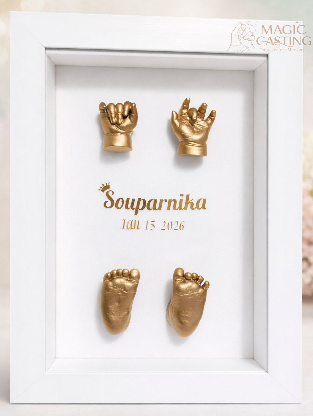 Souparnika 3D hand cast, Shivamogga client