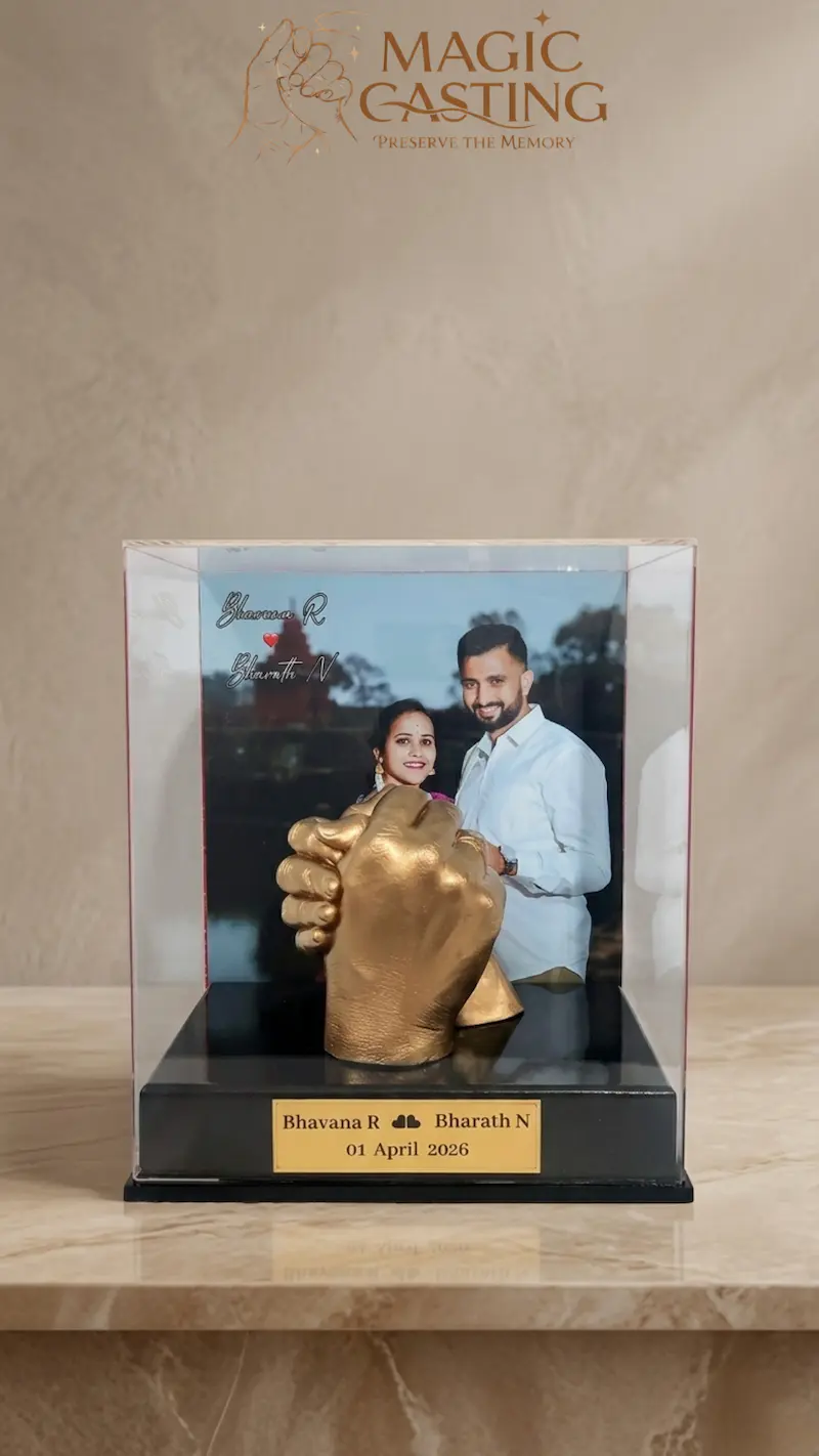 Love 3D hand cast, Shivamogga client